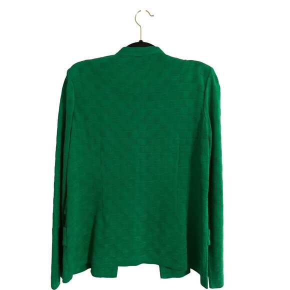 MISOOK Lilly Textured Jacket Open Front Green Size Small - Picture 4 of 10